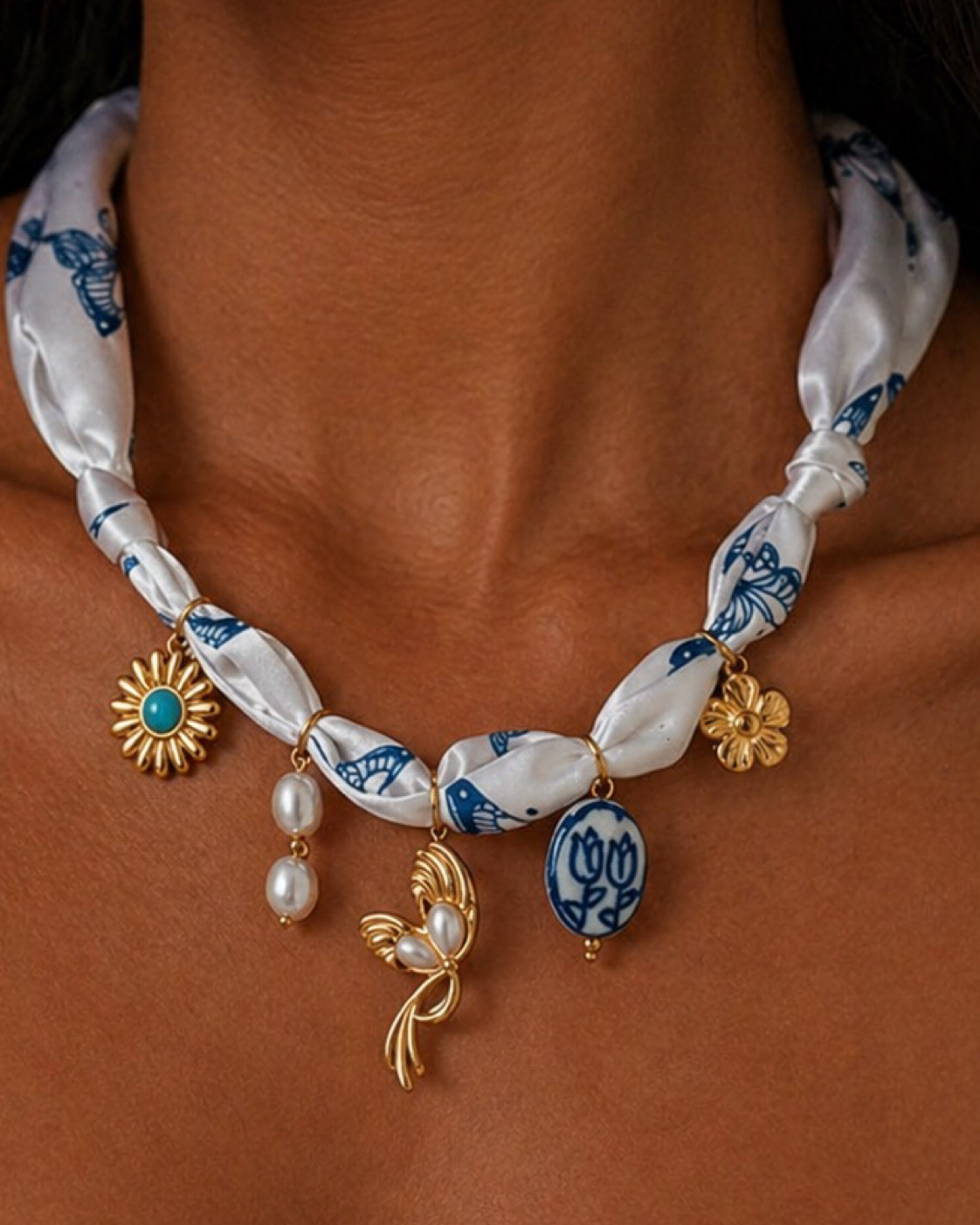 LUCIANA Halskette | Statement Halskette | Geschenk für Sie |18k