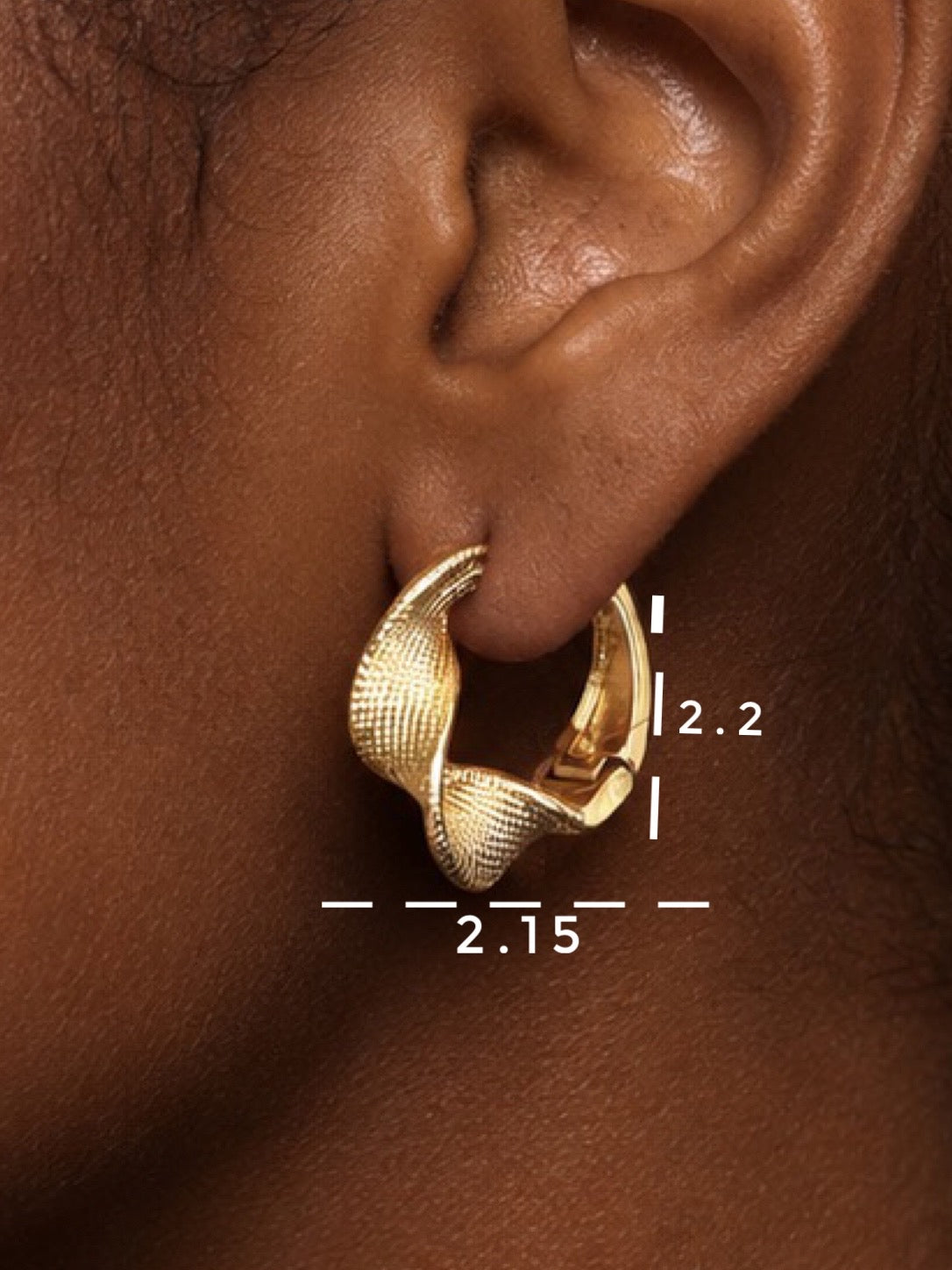 AMÉLIE Creolen | Vergoldeter Schmuck