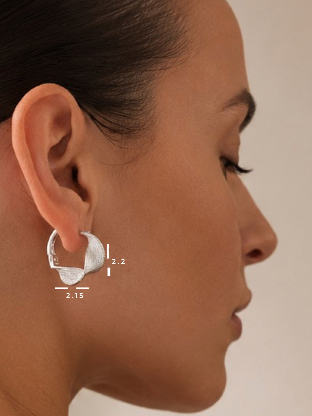 AVIDA Creolen | Moderne Ohrringe | 925 Sterling Silber