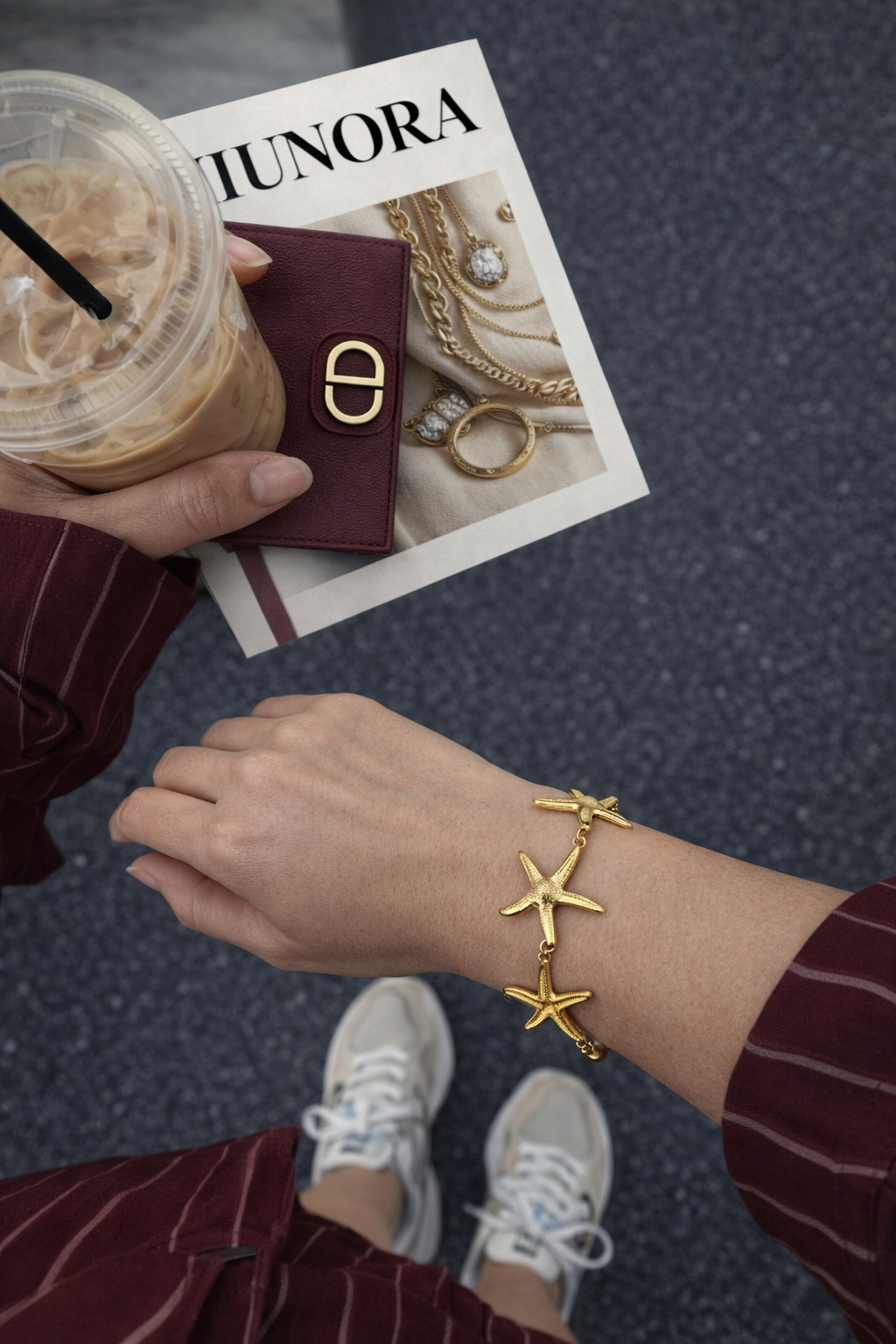 ELVINA Armband | Modernes Damen Gold Armband