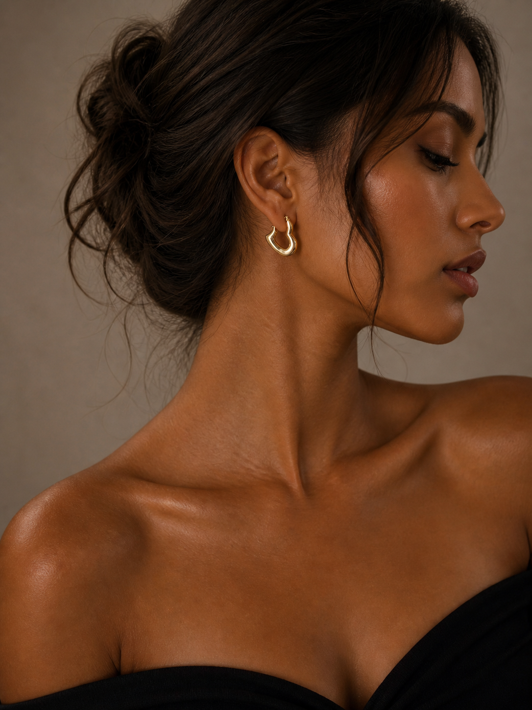 MALINA Creolen | Vielseitige Ohrringe | 18k