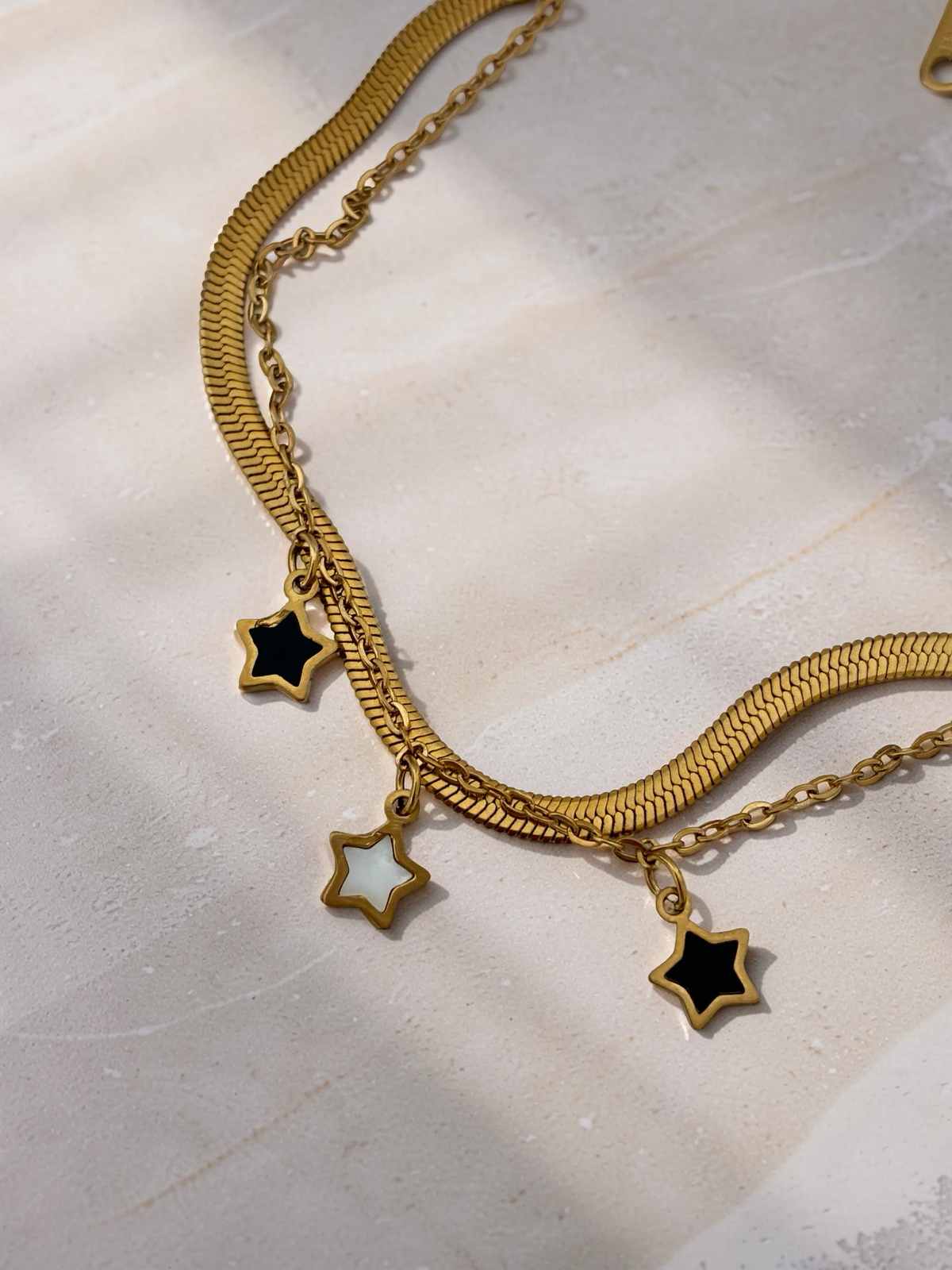 LUCENA | Modernes Damen Gold Armband